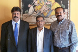IDCA trio L to R Sreenivas Kattragadda, Praveen Madikundam & Jagan Bukkaraju