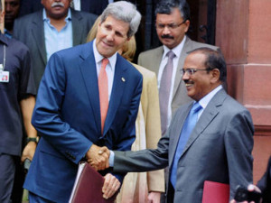 Doval meets Kerry and Rice; discusses security cooperation