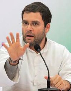 Rahul accuses Modi of working for a few industrialists