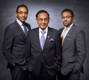 (L-R) Sushil Patel, Chief Lending Officer; Chan Patel, Chairman, CEO & President; Rajan Patel, Senior Vice President