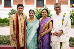 With husband R Vaidhyanathan, daughter Anagha and son-in-law Akshay