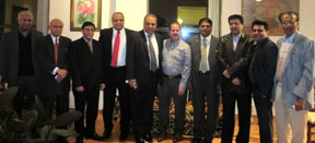 Dr Sayeed with group of Media invitees