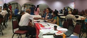 Vashnav Samaj Health fair volunteers at previous event