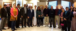 CG Dr Ausaf Sayeed, Consul OP Meena and Consul Rajeshwari with representatives of organizations and invited guests