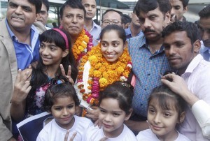 Famed gymnast Dipa returns home in Tripura