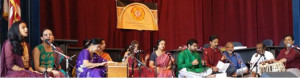 Artists performing at Karnataki music concert