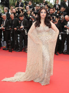 Actress Aishwarya Rai Bachchan poses for photographers upon arrival at the screening of the film Ma Loute (Slack Bay) at the 69th international film festival, Cannes, southern France, Friday, May 13, 2016. (AP Photo/Joel Ryan)