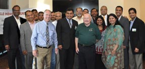  Mayor Steve Chirico, Naperville, Mayor Emeritus George Pradel, Krishna Bansal, Chairman, Naperville Indian  Community Outreach along with board members and community leaders