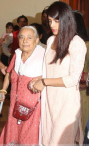 Priyanka Chopra with grandmother