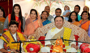 Shree Dwarkeshlalji Maharajshree's 50th Birthday was celebrated by  temple devotees