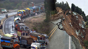 Landslides force closure of Jammu-Srinagar highway