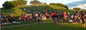 A section of the crowd which attended the event at Philips Park in Aurora.