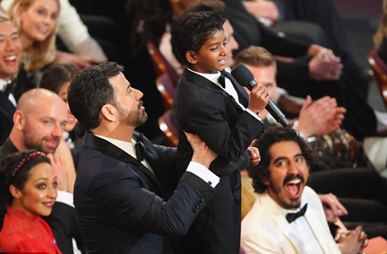 Dev Patel has melted the hearts of many, no more so for his endearing relationship with his young Lion co-star Sunny Panwar that evolved to new heights on Oscar night