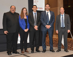 From Left: Judah Samuel, Director of Marketing – IMOT India, Anat Varchitzky, Adviser to Director General, IMOT, Hassan Madah, Director – IMOT India, David Halevi, Director General – IMOT and Akov David, Consul General of the State of Israel
