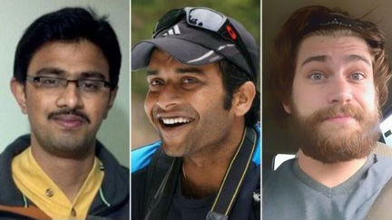 Three victims of the shooter Srinivas Kuchibhotla, Alok Madasani and Ian Grillot