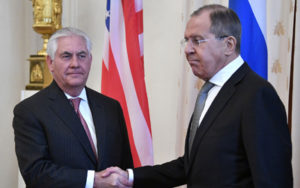 Tillerson meets Lavrov after war of words over Syria