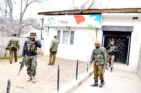 Another bank robbery in Kashmir Militants decamp with around Rs four lakh