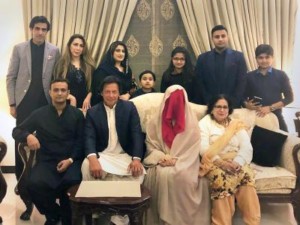 Imran Khans hat trick marries his spiritual guide