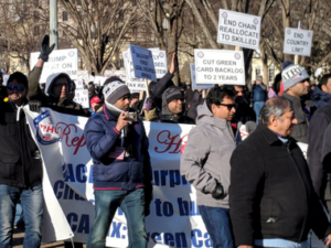 Indian Americans hold rally to support merit based immigration