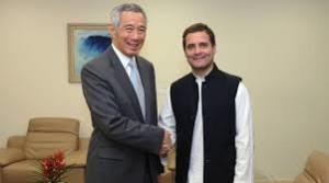 Rahul Gandhi meets Singapore PM