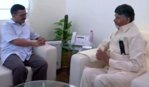 Naidu meets Kejriwal to garner support for no confidence vote