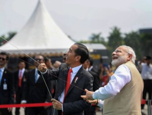 PM Narendra Modi with the newly elected Malaysian PM