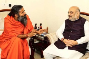 Amit Shah Meets Yoga Guru Ramdev