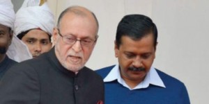Delhi Lieutenant Governor Anil Baijal and CM Arvind Kejriwal