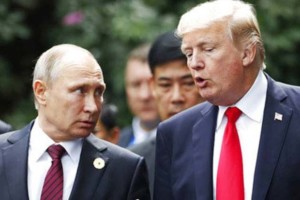Russian statesman Vladimir Putin and US President Donald Trump