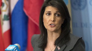 US Ambassador to United Nations Nikki Haley