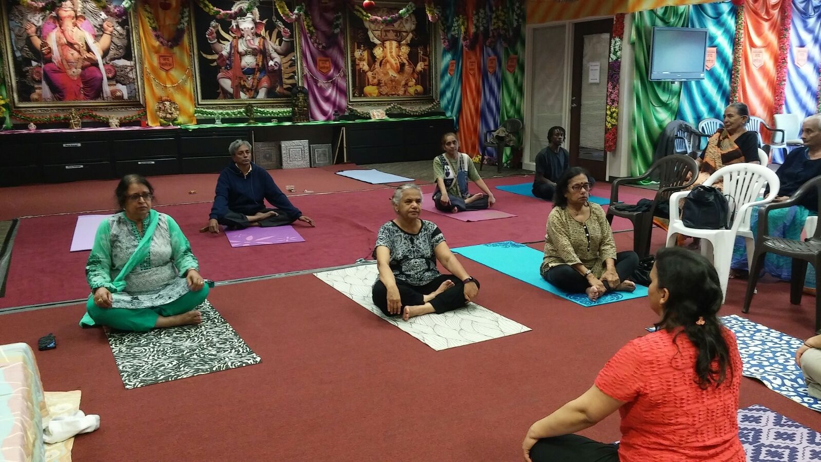 Yoga Day celebrated at Ganesh Temple - IndiaPost NewsPaper