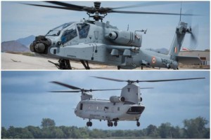 Boeings Apache Chinook helicopters for India complete inaugural flights