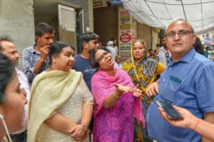 Grief stricken relatives of the 11 members who allegedly committed suicide at their residence