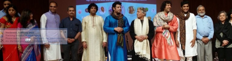 MIT Committee with Ustad Amjad Ali Khan his sons