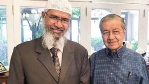Muslim preacher Zakir Naik Malaysian PM Mahathir Mohamad