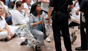 Pramila Jayapal arrested for protesting against Trumps border policy.