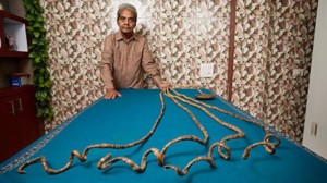 Shridhar Chillal holds the Guinness World Record for longest fingernails on a single hand.