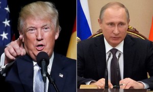 U.S. President Donald Trump and Russias President Vladimir Putin