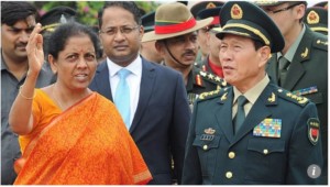 Chinese defence minister Wei Fenghe Nirmala Sitharaman