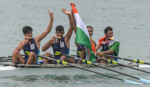 Indian rowers claim gold 2 bronze medals