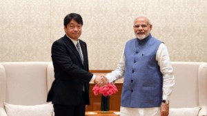 Itsunori Onodera Japans Minister of Defence met PM Modi