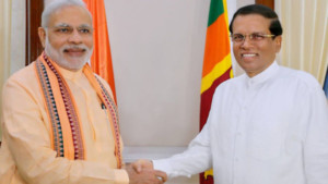 PM Narendra Modi meets Sri Lankan President Maithripala Sirisena
