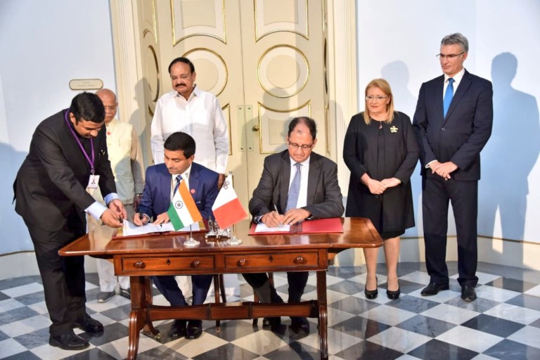 India and Malta sign MoUs in fields of Maritime Cooperation Tourism