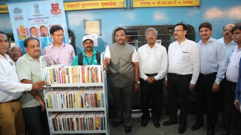 Library on Wheels on 2 inter city trains