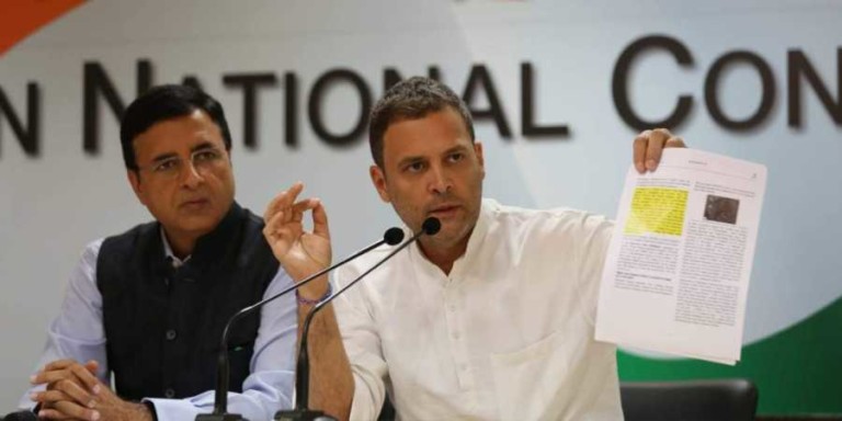 Rafale deal Rahul demands probe against PM BJP accuses Cong chief of lying