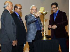 Lamp lighting ceremony at Guj Cultural event