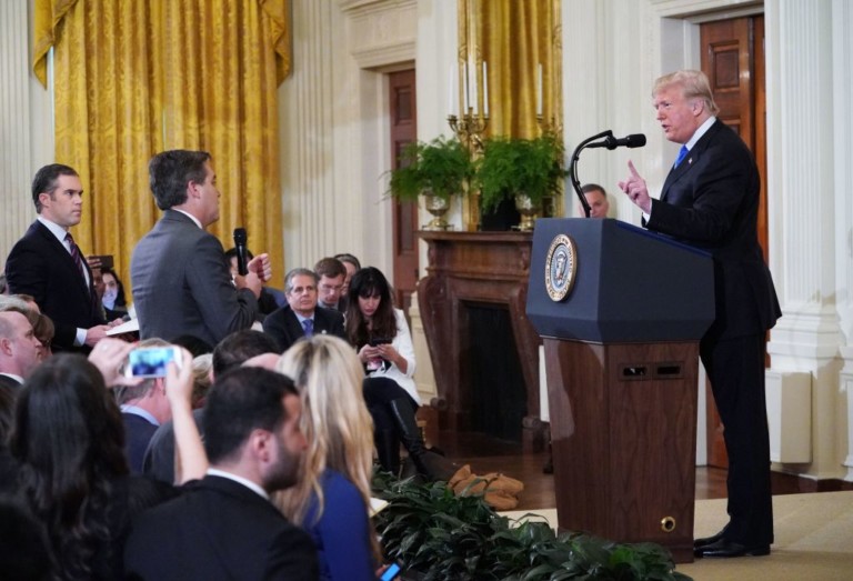 President Trump Clashes with CNNs Jim Acosta
