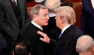 Trump in twitter war with Supreme Court chief over courts bias claim