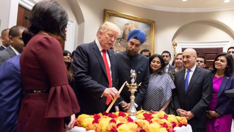 US India can be a bulwark for freedom prosperity and peace says Trump as he celebrates Diwali