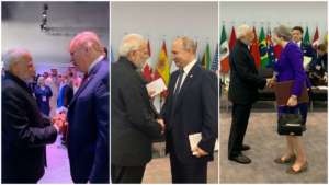 Modi interacts with Trump Putin and May on sidelines of G 20